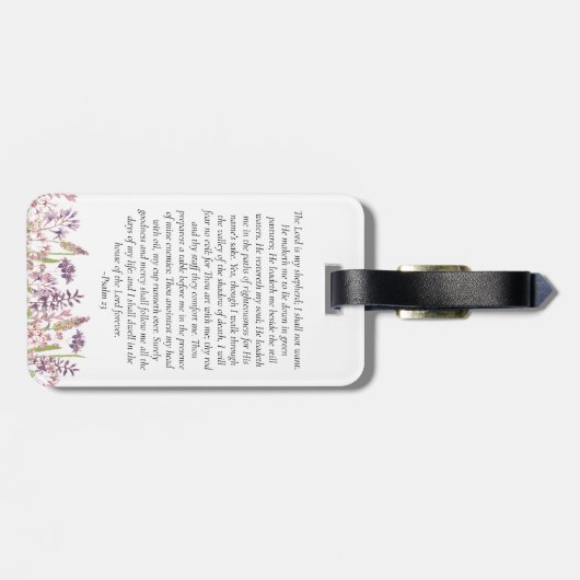 ワイルドフラワー愛の記憶の記念祈りの言葉 ラゲッジタグ (裏面横)