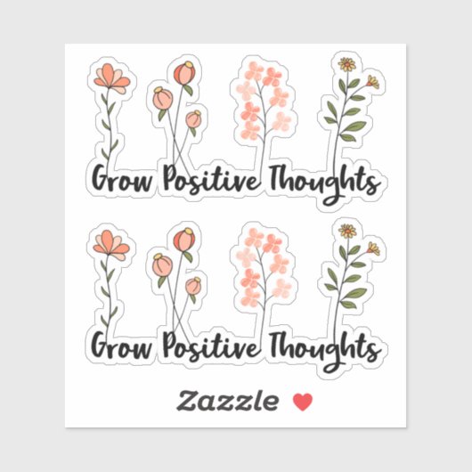 ワイルドフラワー感動的引用文ビニールシール シール (シート)