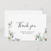 ワイルドフラワー感謝カード サンキューカード (正面/裏面)