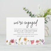 ワイルドフラワー我々は婚約した婚約パーティ 招待状 (スタンド正面)