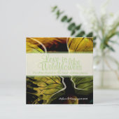 ワイルドフラワー抽象芸術ひまわり 招待状 (スタンド正面)