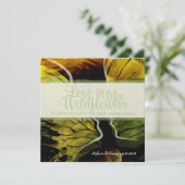 ワイルドフラワー抽象芸術ひまわり 招待状 (スタンド正面)