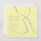 ワイルドフラワー抽象芸術招待状 招待状 (裏面)