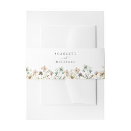 ワイルドフラワー招待ベルトバンド 招待状ベリーバンド