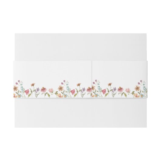 ワイルドフラワー招待状用帯 招待状ベリーバンド (裏面例)