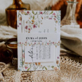 ワイルドフラワー招待状用帯 招待状ベリーバンド