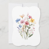 ワイルドフラワー招待状 (裏面)