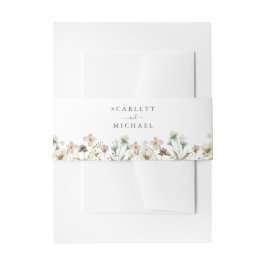 ワイルドフラワー招待状 ベリーバンド 招待状ベリーバンド