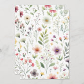 ワイルドフラワー招待状 招待状 (正面/裏面)