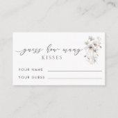 ワイルドフラワー推測いくつのキスブライダルゲーム エンクロージャーカード (正面)