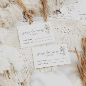 ワイルドフラワー推測いくつのキスブライダルゲーム エンクロージャーカード