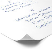 ワイルドフラワー数々ののアルファベット式座席表 ポスター (角)