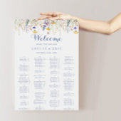 ワイルドフラワー数々ののアルファベット式座席表 ポスター