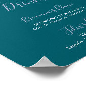 ワイルドフラワー数々のの緑のシグネチャードリンクの看板 ポスター (角)