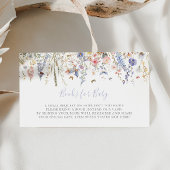ワイルドフラワー数々のの赤ちゃんシャワーブックリクエスト エンクロージャーカード