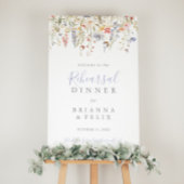 ワイルドフラワー数々のリハーサルディナーウェルカム ポスター