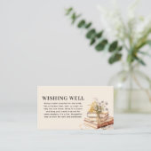 ワイルドフラワー新しいチャプターの願い井戸ブライダルシャワー エンクロージャーカード (スタンド正面)