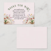 ワイルドフラワー新チャプター赤ちゃんシャワーベビー エンクロージャーカード (正面/裏面)