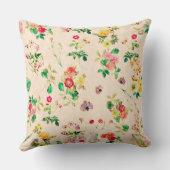 ワイルドフラワー日リバーシブルヴィンテージ国 クッション (裏面)