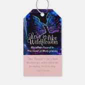 ワイルドフラワー日付の保存ラベル ギフトタグ (裏面)