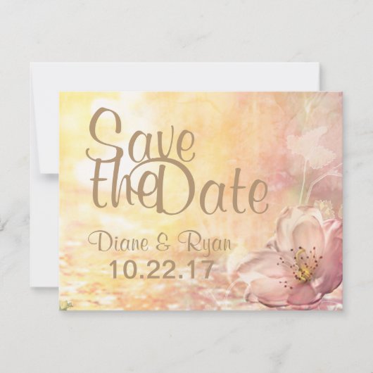 ワイルドフラワー日付の保存 セーブザデート (正面)