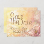 ワイルドフラワー日付の保存 セーブザデート (正面/裏面)