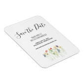 ワイルドフラワー日付磁石を保存 マグネット (右側)