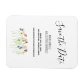 ワイルドフラワー日付磁石を保存 マグネット (横)