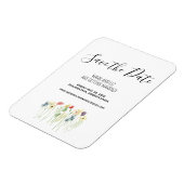 ワイルドフラワー日付磁石を保存 マグネット (左側)