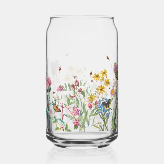 ワイルドフラワー昆虫フローラ春園 ガラス缶 (正面)