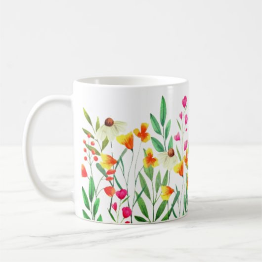 ワイルドフラワー昇華 コーヒーマグカップ (左)