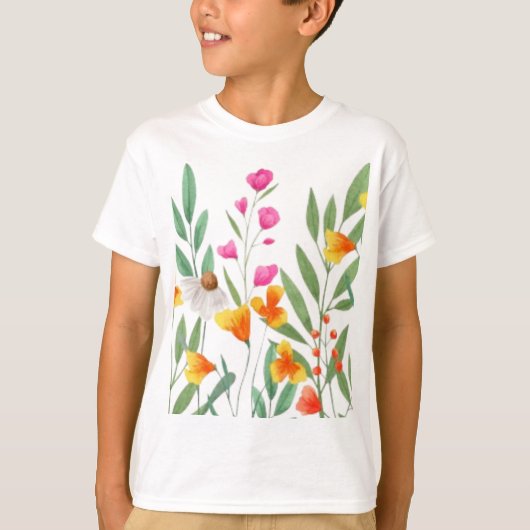 ワイルドフラワー昇華 Tシャツ (正面)