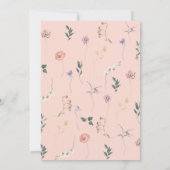 ワイルドフラワー春が1回転祝する 招待状 (裏面)