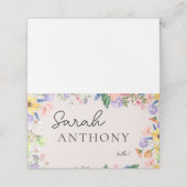 ワイルドフラワー春の結婚式座席表 プレイスカード (外部開封)