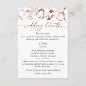 ワイルドフラワー春の結婚式詳細 | RSVP | QRコード エンクロージャーカード (正面)