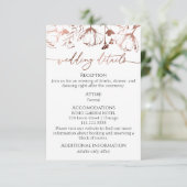 ワイルドフラワー春の結婚式詳細 | RSVP | QRコード エンクロージャーカード (スタンド正面)