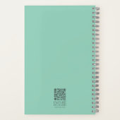 ワイルドフラワー春ガーデンバイブルパーソナライズされた詩 ノートブック (裏面)