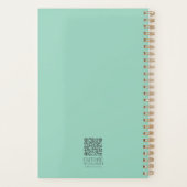 ワイルドフラワー春ガーデンバイブルパーソナライズされた詩 プランナー手帳 (裏面)