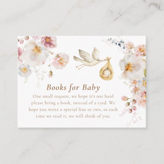 ワイルドフラワー春ガーデンブックスリクエスト エンクロージャーカード (正面)