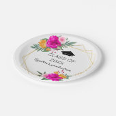 ワイルドフラワー春クラス卒業 ペーパープレート (アングル)