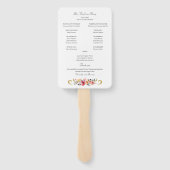 ワイルドフラワー春サマーアーチ結婚式 プログラム ハンドファン (裏面)