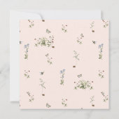 ワイルドフラワー春サマーフローラバプテスマ 招待状 (裏面)