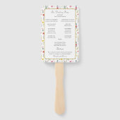 ワイルドフラワー春サマー結婚式 プログラム ハンドファン (裏面)