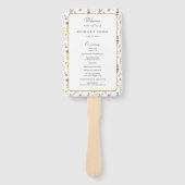 ワイルドフラワー春サマー結婚式 プログラム ハンドファン (正面)