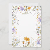 ワイルドフラワー春フローラありがとうベビーシャワー サンキューカード (裏面)