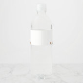 ワイルドフラワー春フローラガールバプテスマパーティー ペットボトルラベル (裏面)