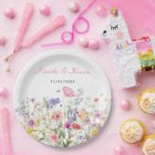 ワイルドフラワー春フローラ ペーパープレート (パーティー)