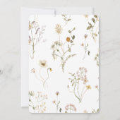 ワイルドフラワー春ベビーシャワー招待状 招待状 (裏面)