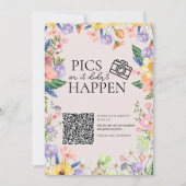 ワイルドフラワー春写真またはカードが発生しなかった 招待状 (正面)