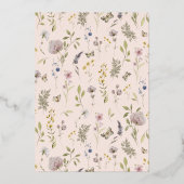 ワイルドフラワー春夏フローラバプテスマ  箔招待状 (裏面)